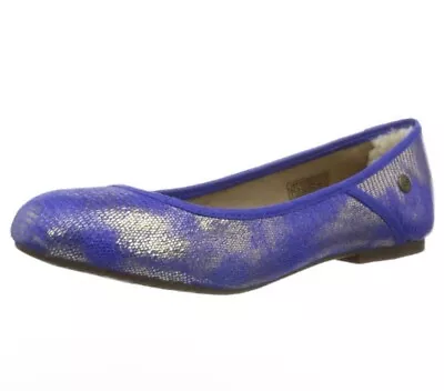 UGG Women's Antora Lizard Ink Blot Suede Flat 8.5 Midium • $45