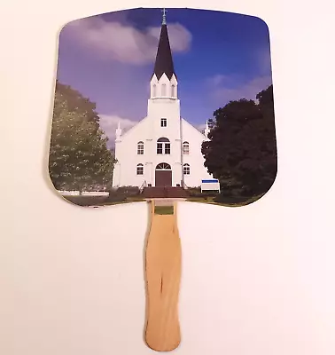 Vintage Funeral Home Paper Fan Advertisement Chapel • $12.86