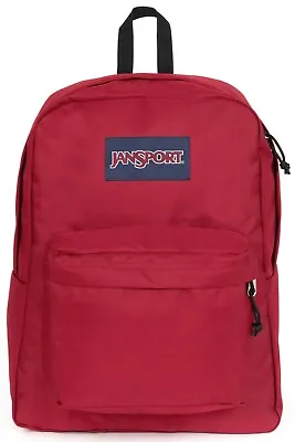 £29.95 • Buy JANSPORT Superbreak Backpack/Schoolbag Red Tape 26L EK0A5BAGN58