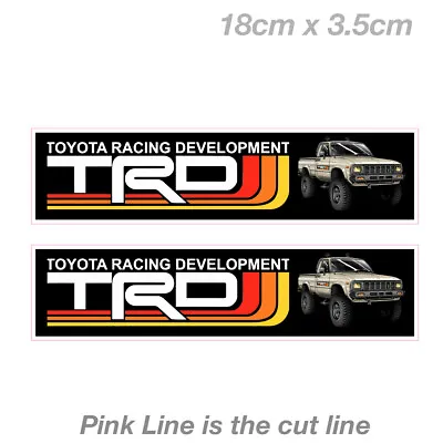 TOYOTA TRD Racing Development Banner Hilux 4x4 Offroad  Decal Sticker • $7.50