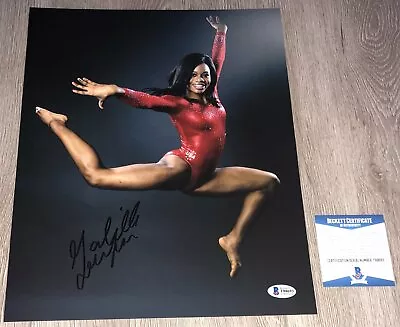 GABRIELLE GABBY DOUGLAS USA GYMNASTICS SIGNED 11x14 PHOTO WPROOF BECKETT BAS COA • $139.99