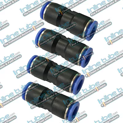 3/8 10Mm An6 Nylon Plastic Tubing Connector Union Fuel Return And Vapor Gas Pair • $13.95