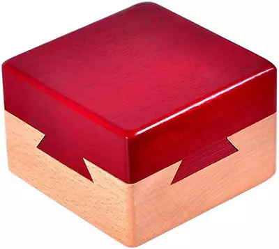 Impossible Dovetail Box Mini 3D Brain Teaser Wooden Magic Drawer... • $19.77