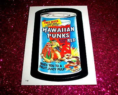 1982 Wacky Packages Album Sticker  HAWAIIAN PUNKS  #118 • $1.50