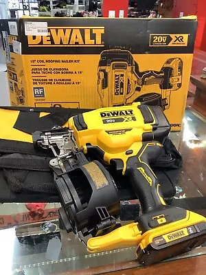 Dewalt DCN45RND1 20V MAX 15° Cordless Coil Roofing Nailer Kit 107355-4 ARL • $350