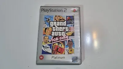 £4.99 • Buy Grand Theft Auto (GTA) Vice City Platinum PlayStation 2 (PS2) Game 2002 Rockstar