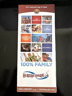 2011 Hershey Park Amusement Park Map & Guide • $5