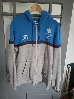£9.99 • Buy Adidas 2012 Team GB Hoodie Full Zip Size Large Preowned
