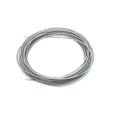 £1.79 • Buy 4mm 5mm 6mm 8mm Stainless Steel Wire Rope Cable PVC Plastic Coated 7 X 7/ 7 X 19