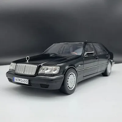 Mercedes-Benz 1:18 S600 W140 (1994-1998) Black • £135