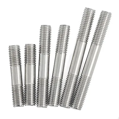 M3 - M12 Double End Threaded Stud Bar Rod Bolts A2 Stainless Steel Screws • £1.55