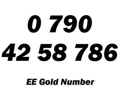 Gold Number Vip Easy Sim Card Mobile Phone Memorable Business List Golden 786 • £17.86