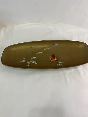 Vintage Catalina Lacquerware Butterfly Serving Tray Plate Platter Made In Japan • $14