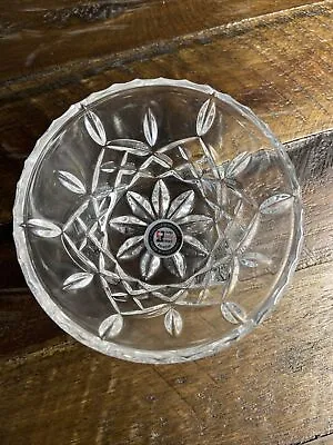 Vintage Zajecar Hand Cut Lead Crystal Trinket Bowl Dish Small • $8