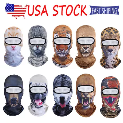 Vivid Animal Head Cover Balaclava Breathable Cute Funny Cat Dog Full Face Mask • $7.99