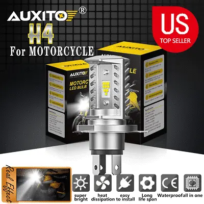 1PC Replacement Car Motorcycle H4 LED Headlight Bulb Light HID White 6500K • $16