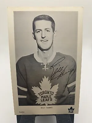 BILLY HARRIS Original 1960’s Vintage Toronto Maple Leafs NHL Hockey Postcard 🏒 • $14.46