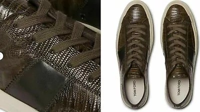 Tom Ford Cambridge Lizard Eidechse Sneakers Shoes Sneakers Trainers 41 • $2732.86