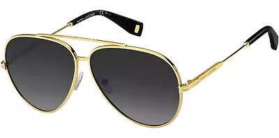 Marc Jacobs Women's Yellow Gold-Tone Aviator Sunglasses - MJ1007S 0001 9O • $37.99