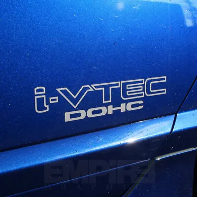 Civic Si DOHC I-VTEC IVTEC Silver Decal Sticker OEM SIZE EP3 FG2 K20 K24 Honda • $7.49