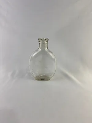 Vintage Glass Round Whiskey Flask • $2.99