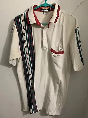 VTG Cripple Creek Aztec Western Polo T-shirt • $12