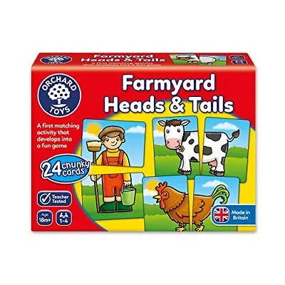 £8.35 • Buy Orchard Toys Farmyard Heads And Tails Game