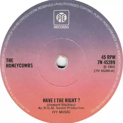 £4.50 • Buy The Honeycombs - Have I The Right ? (7 )