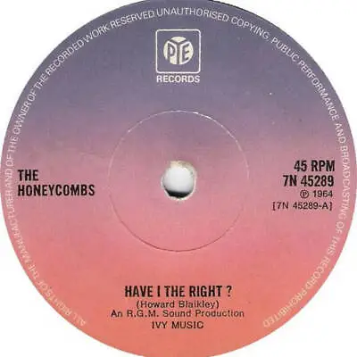 The Honeycombs - Have I The Right ? (Vinyl) • £4.50