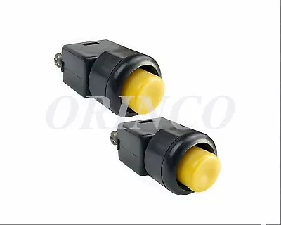 2) Push Button Switch ½” On/off Latching 12v Dc For Vehicle Marine • $8.75