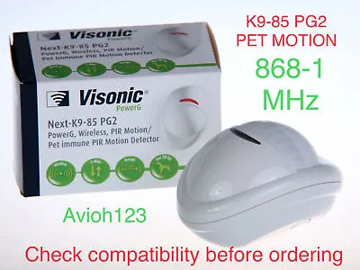 Visonic Next K9-85 PG2 Pet Motion Detector 868-1 MHz • $39