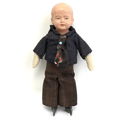 Vintage Minerva German Celluloid Boy Doll #2 1/2 Buschow & Beck Helmet Logo  9  • $49.99