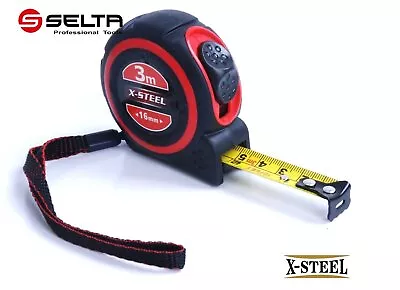 X-Steel 6pc/12pc-Pk Dual Scale Retractable Measuring Tape Measure 3m/10ftx16mm • $28.80