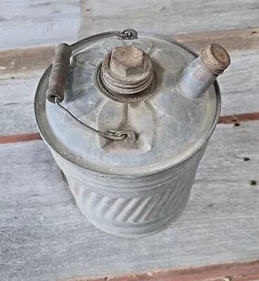 Vintage Steel 2 Gallon Gas Can Farm House • $10