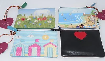 Mala Leather Quirky Coin Purses Heart Valentines Holiday Beach Gnomes Horse • £11.69