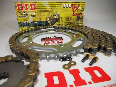 $209.95 • Buy 2006-07 Kawasaki ZX10R ZX-10 ZX10 DID Gold X-Ring Chain And Sprockets Kit