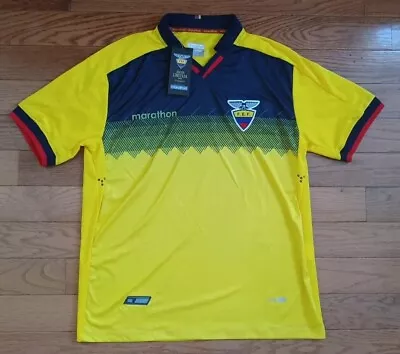 Marathon FEF Ecuador Soccer Jersey Men's XL 2019 Limited Edition Yellow • $39.99