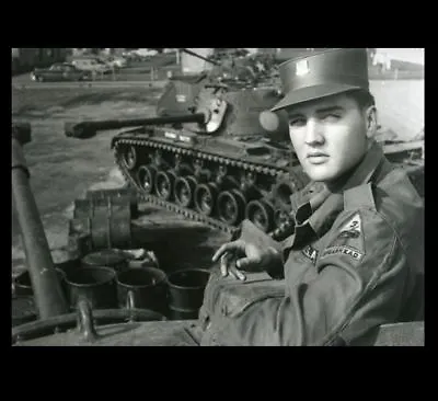 Elvis Presley Military PHOTO Germany Tank US Army Uniform • $5.68