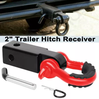 3/4  D-Ring Shackle 2'' Towing Hitch Receiver Buckle OFF-ROAD For JEEP SUV Truck • $35.49