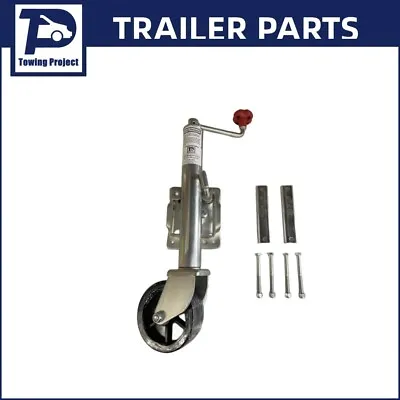 6  Inch Trailer Jockey Wheel Swivel Swing Up 540kg 1200LBS U Bolts Caravan Boat • $60.50