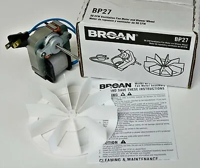 BP27 Broan Nautilus Vent Bath Fan Motor For 662 668 678 99080404 50N2 • $38.82