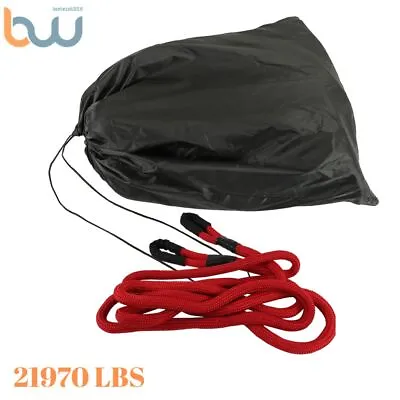 Red 21970 LBS 7/8  × 21' Recovery Kinetic Energy Truck Tow Strap Snatch Rope • $50.67