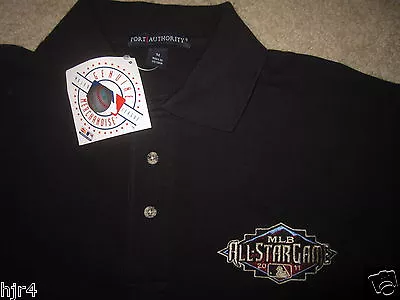 Major League Baseball 2011 MLB All Star Game Black Polo Golf Shirt M Med NEW • $34.99