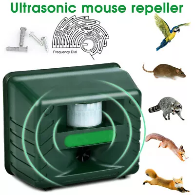 Ultrasonic Deterrent Repeller Battery Cat Repellent Fox Pest Scarer UK Plug In • £25.79