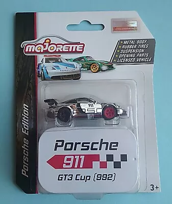 Majorette Porsche 911 GT3 Cup (992). New Collectable Toy Model Car.  • £10.99