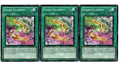 Yugioh - 3X Vylon Filament - Common - 1st Edition - GENF-EN057 - Near Mint • $1.19