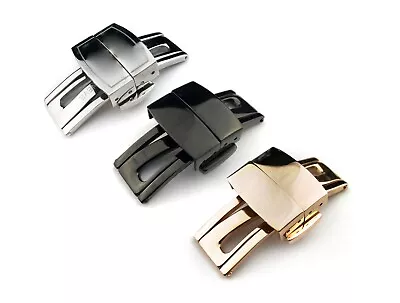 18mm 16mm DEPLOYMENT CLASP Stainless Steel Fit PATEK PHILIPPE Watch Strap Silver • $25.14