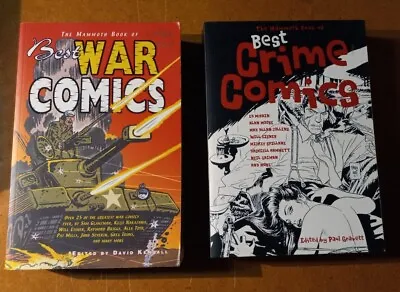 £15.95 • Buy Mammoth Book Of Best Crime & War Comics, 2 Giant  Pb Volumes, Mostly B&w, Cool!