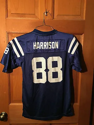 Boys Authentic Reebok Marvin Harrison 88 Indianapolis Colts Jersey Lg 14/16- EUC • $14.99