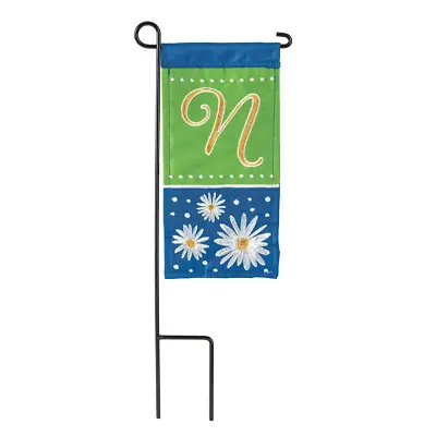 Daisy N Monogram Mini Flag With Stand • $21.87